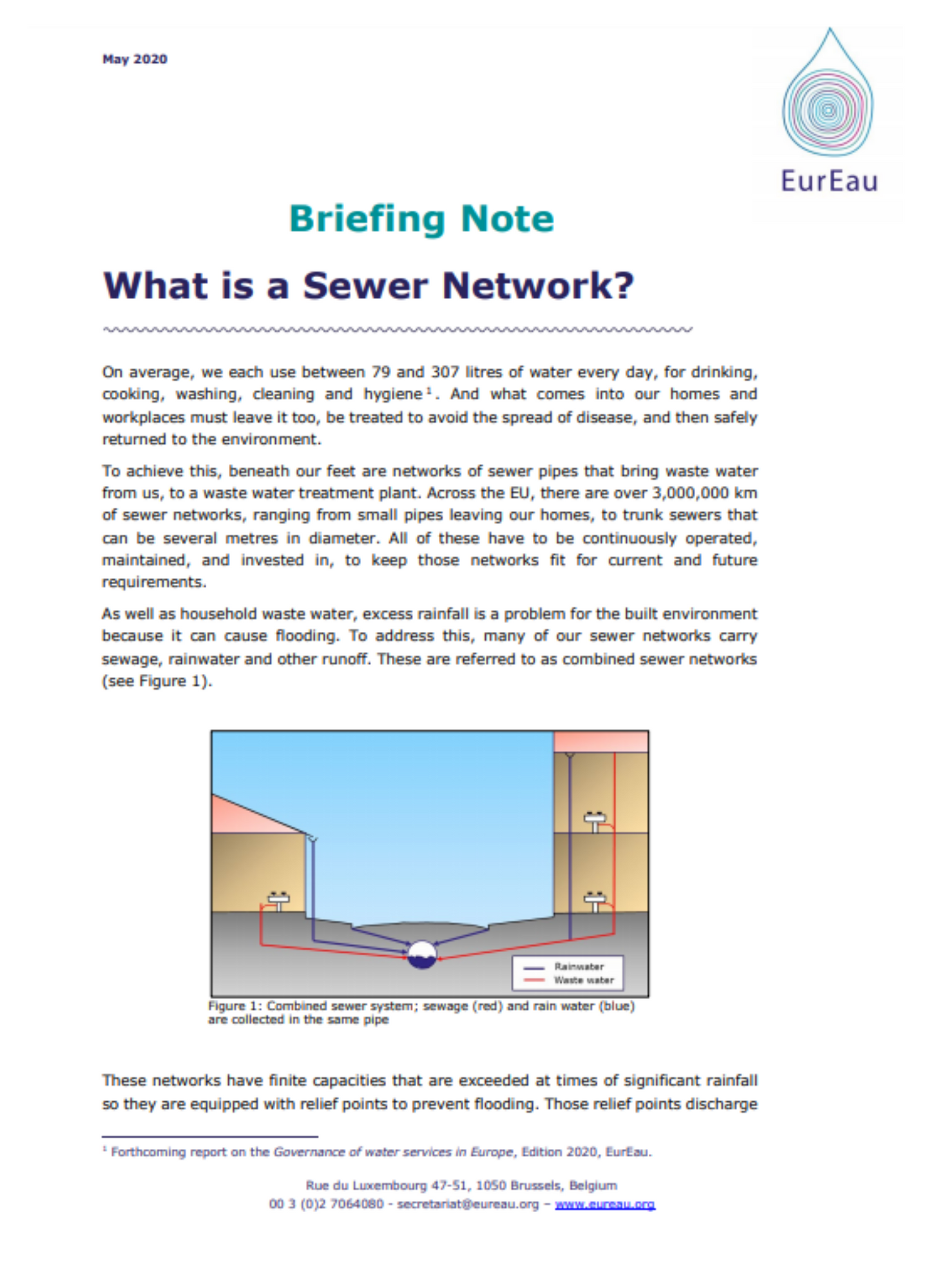 Briefing note on what is a sewer network