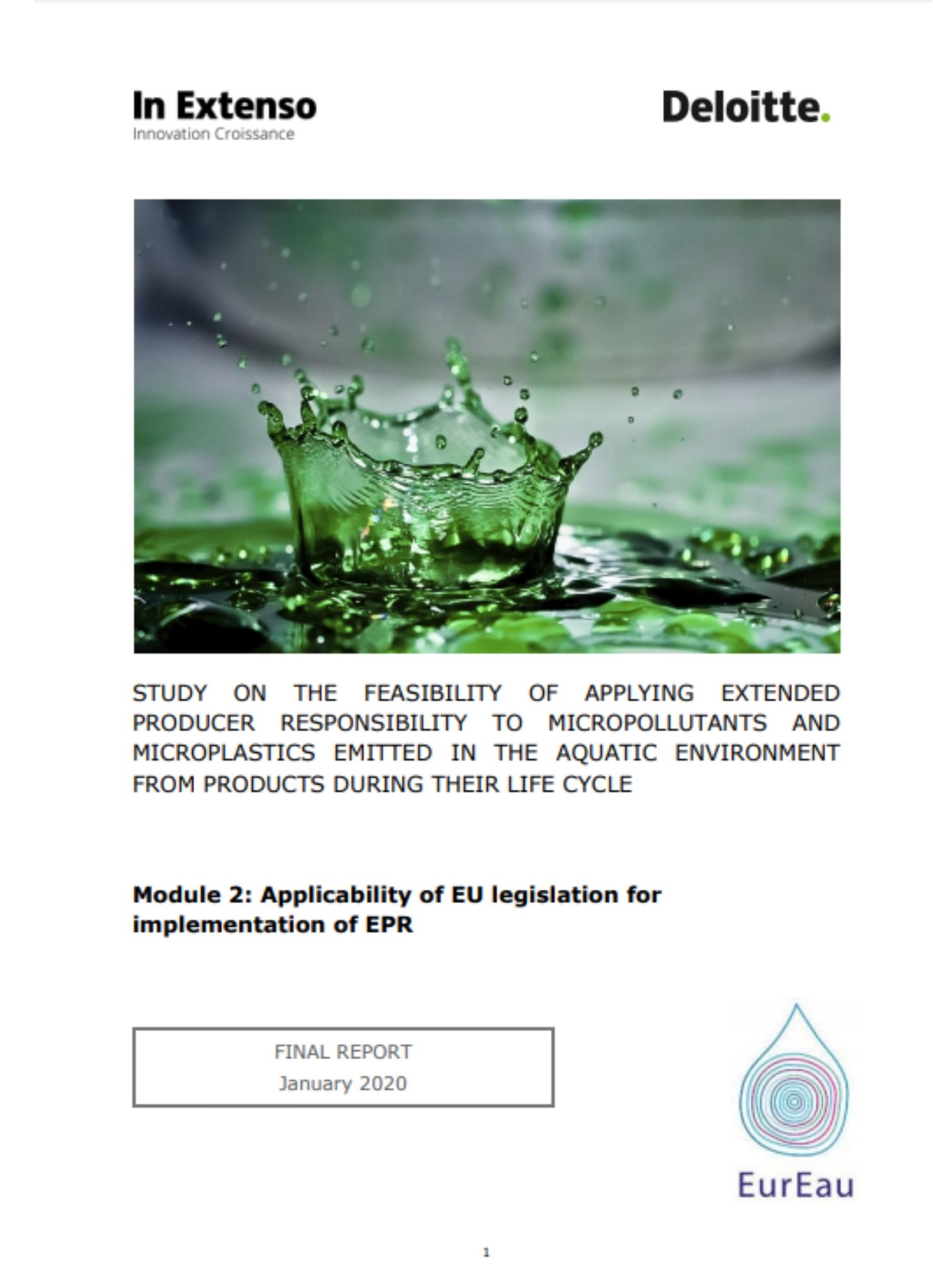 Deloitte EurEau Report - Extended Producer Responsibility - Module 2