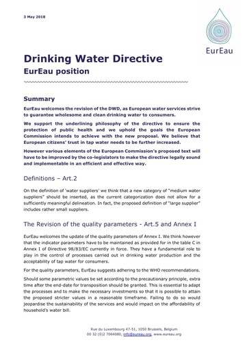 Drinking Water Directive