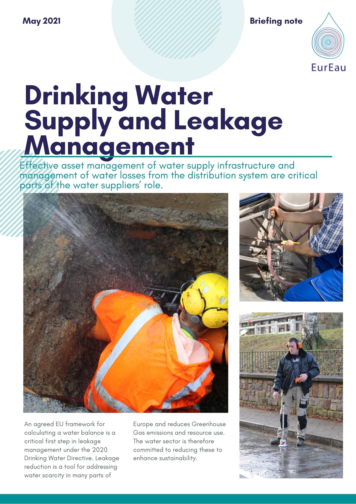 Briefing Note on Drinking Water Supply and Leakage Management